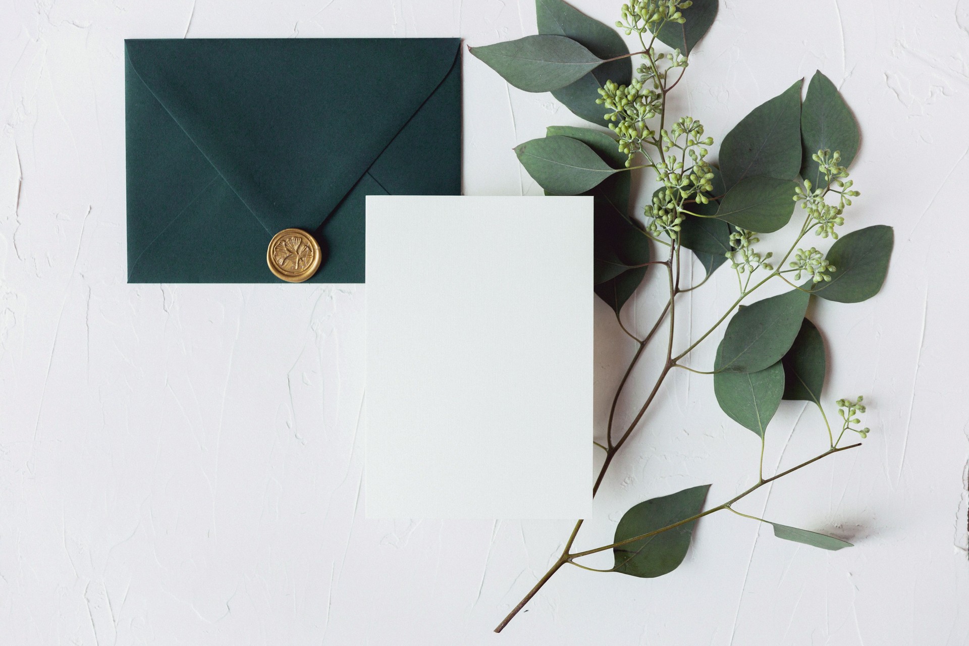 Wedding Stationery Card Envelope Styled Stock Photography Mockup